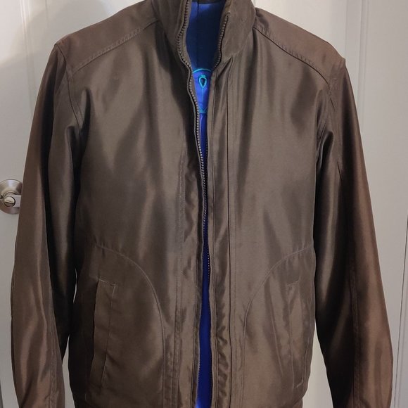 Men's Basic Editions Size Small Brown Jacket Coat - Picture 1 of 6